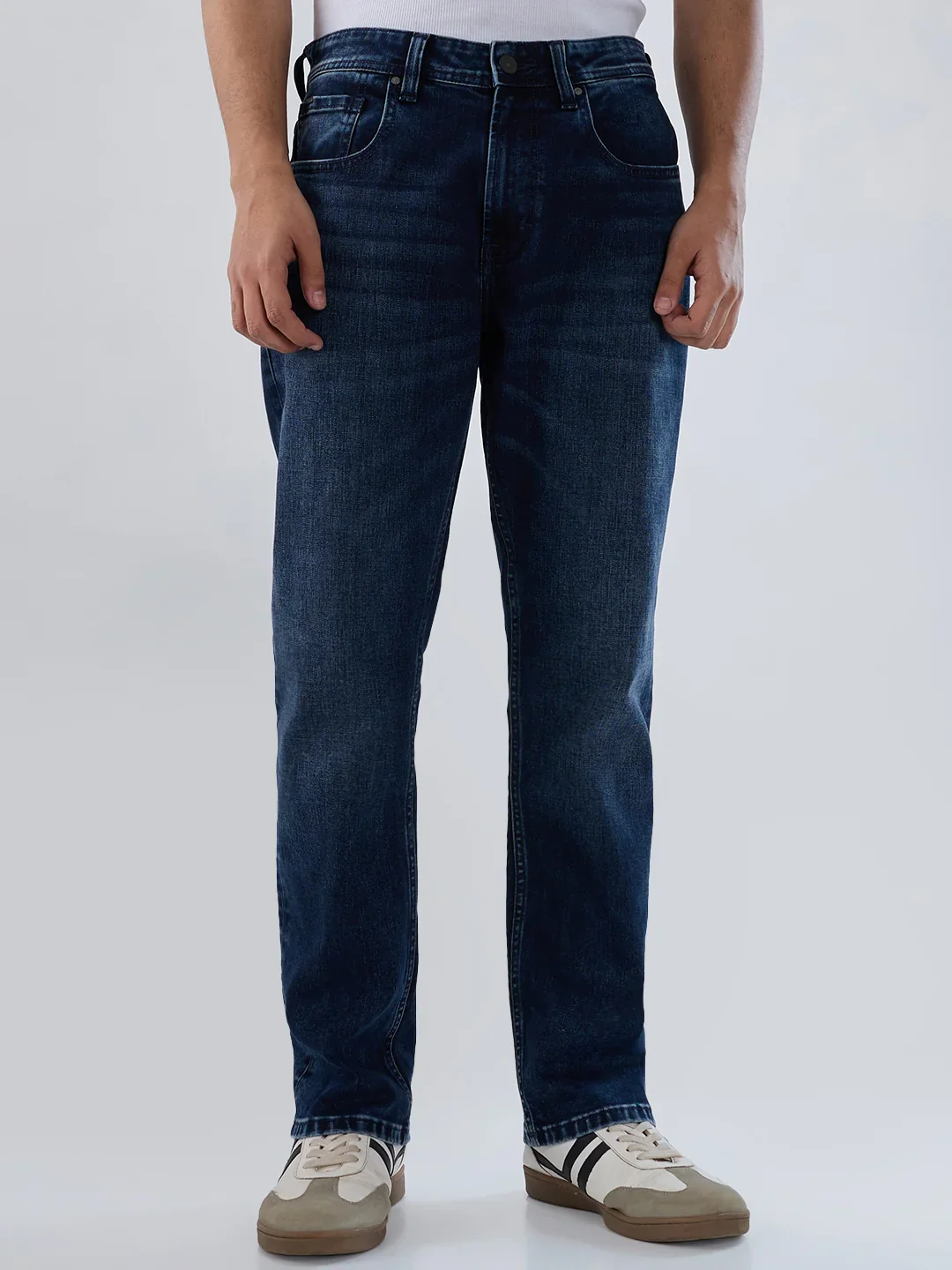 Men Chico Jeans Relaxed Fit Dark Blue Mid Rise - Image 2
