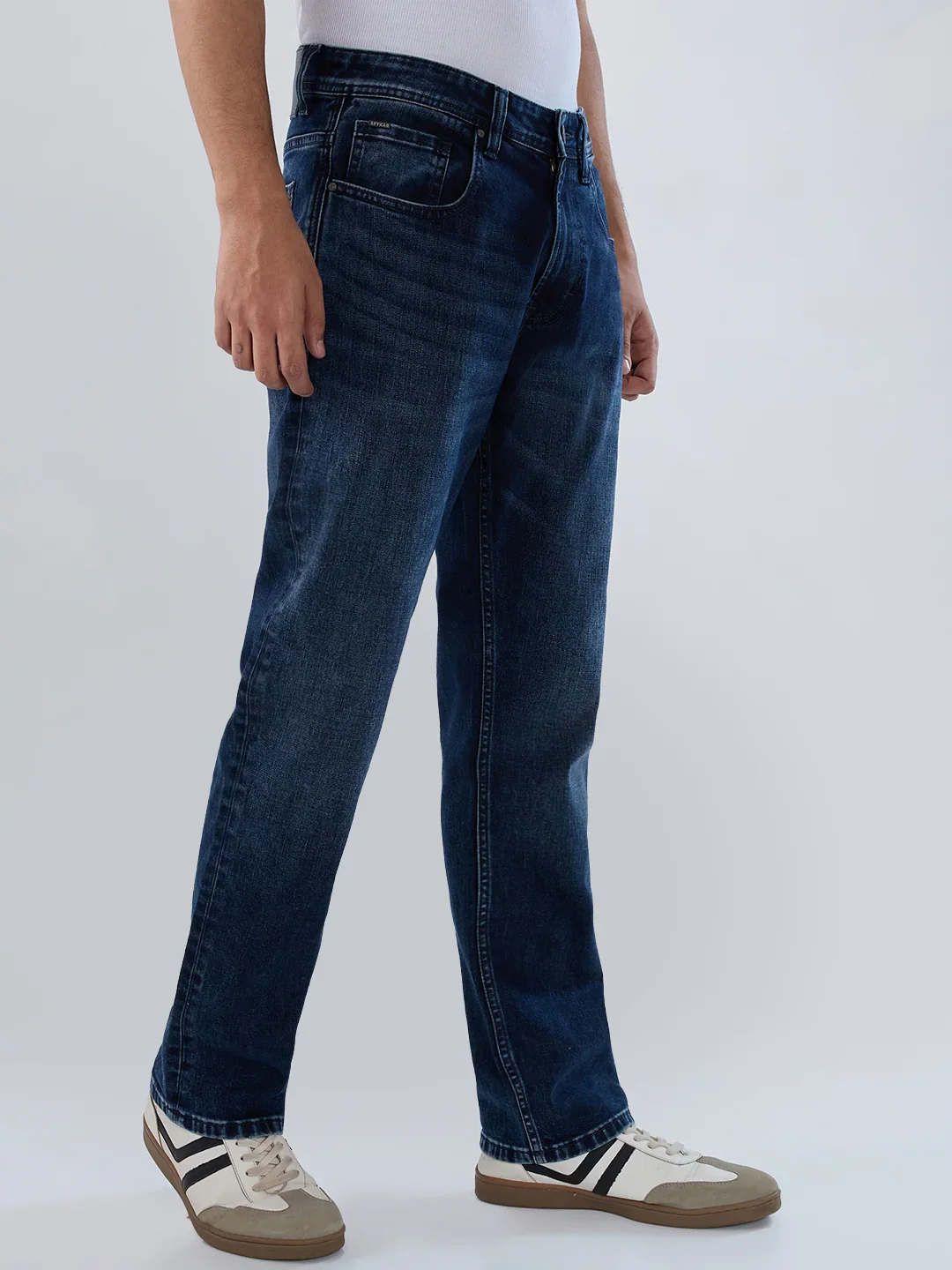 Men Chico Jeans Relaxed Fit Dark Blue Mid Rise - Image 3