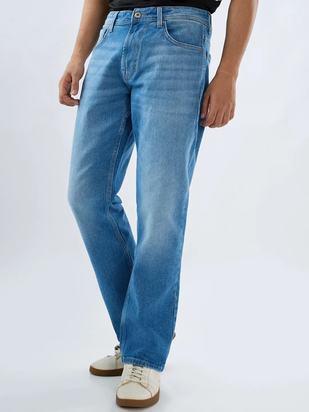 Men Chico Jeans Relaxed Fit Light Blue Mid Rise - Image 3