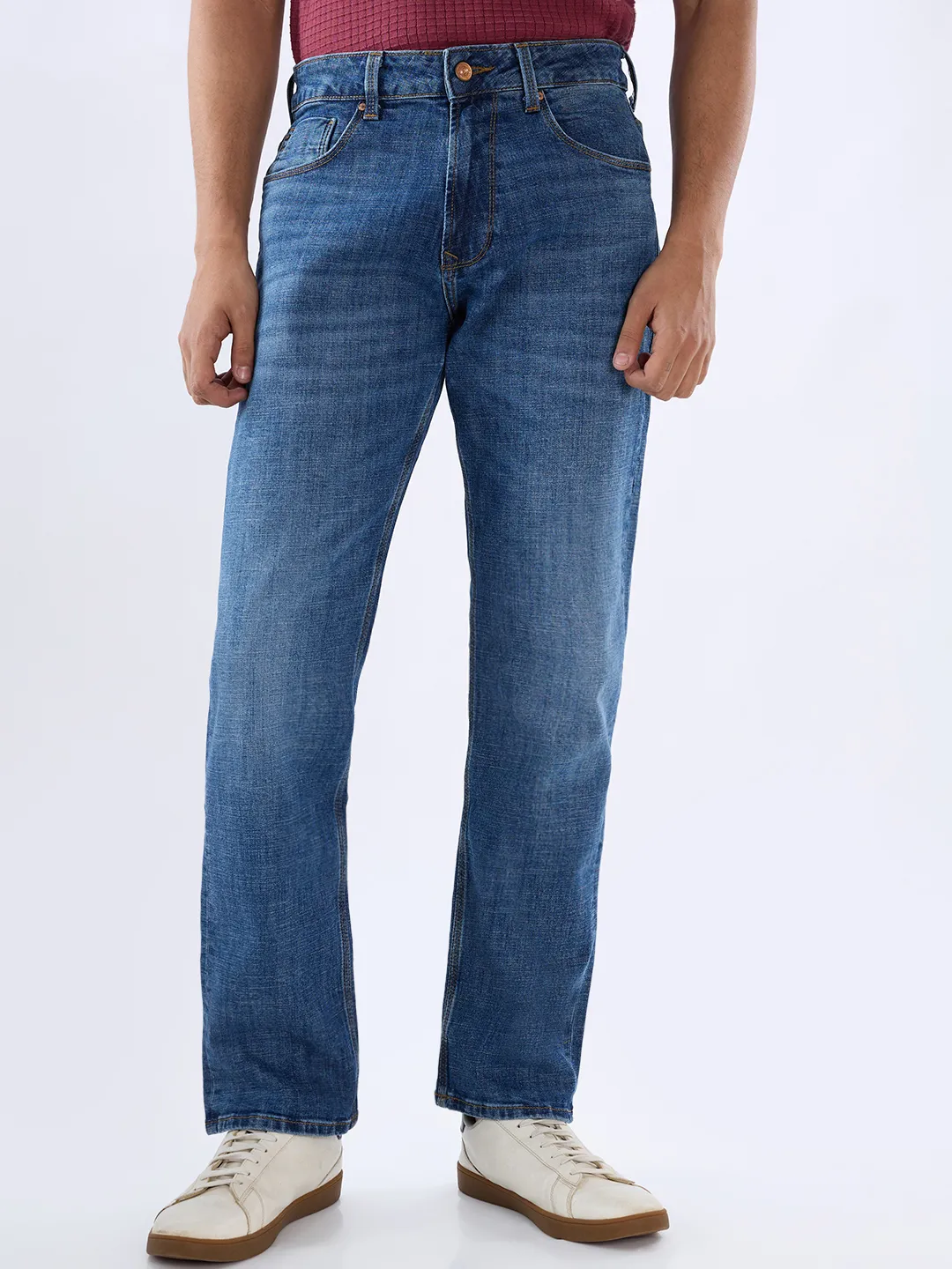 Men Chico Jeans Comfort Fit Mid Blue Mid Rise - Image 2