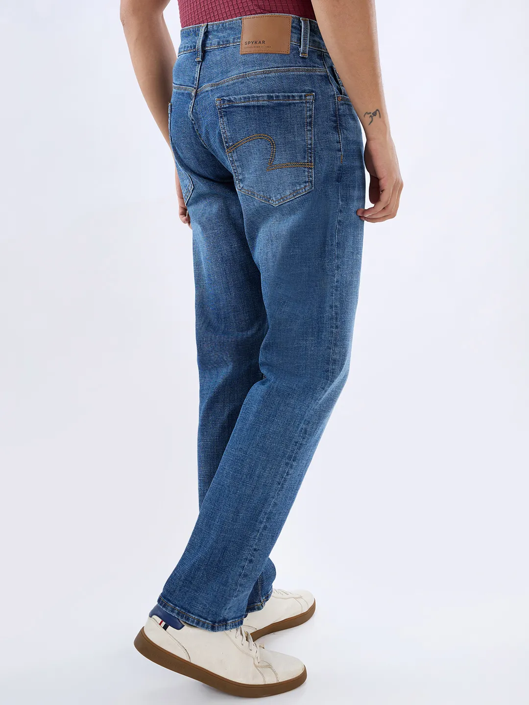 Men Chico Jeans Comfort Fit Mid Blue Mid Rise - Image 5