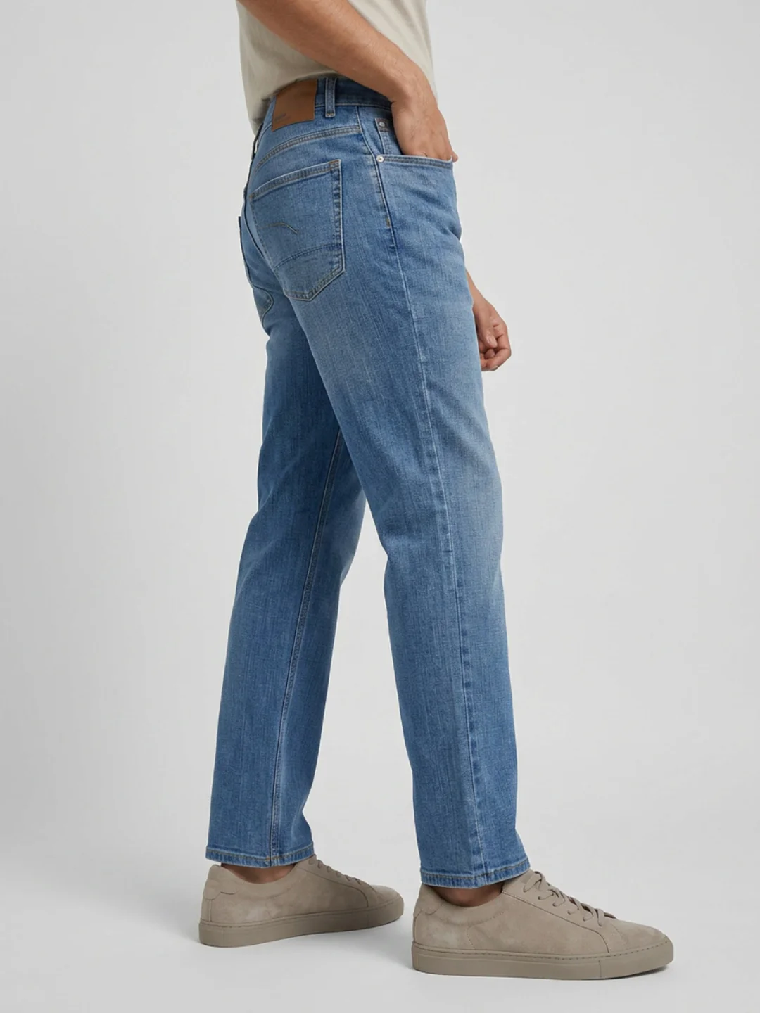 Men Chico Jeans Relaxed Fit Light Blue Mid Rise - Image 3