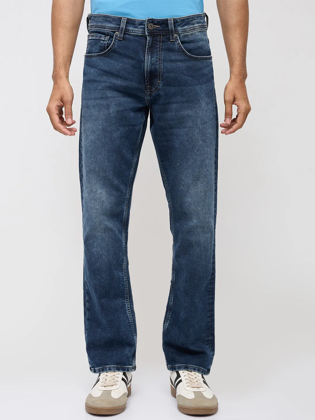 Men Chico Jeans Relaxed Fit Dark Blue Mid Rise - Image 2