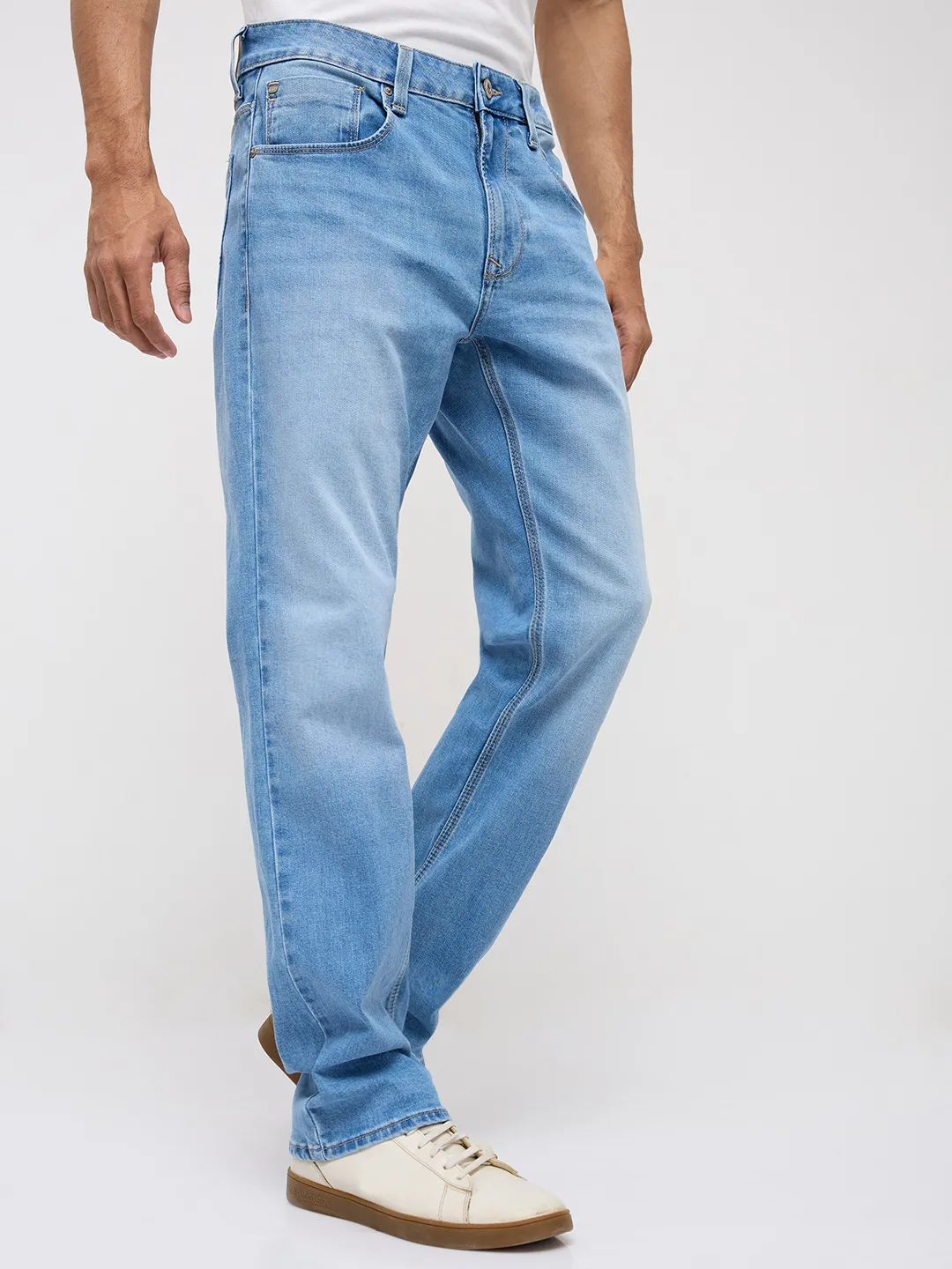Men Chico Jeans Relaxed Fit Light Blue Mid Rise - Image 3