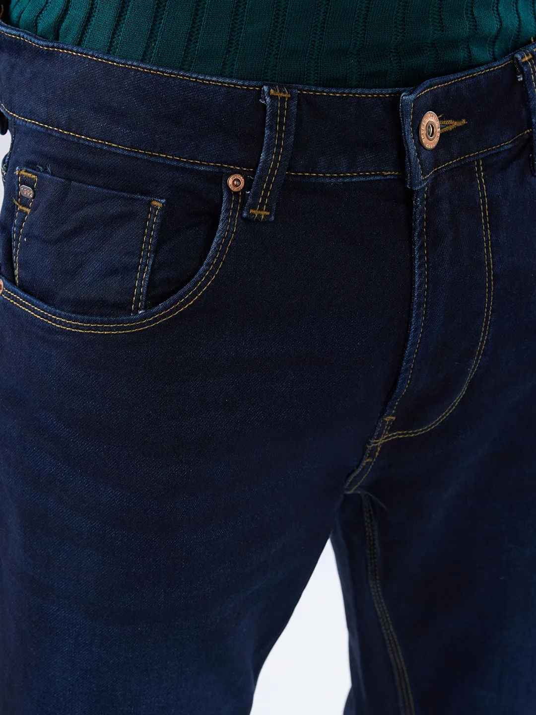 Men Chico Jeans Relaxed Fit Dark Blue Mid Rise - Image 6