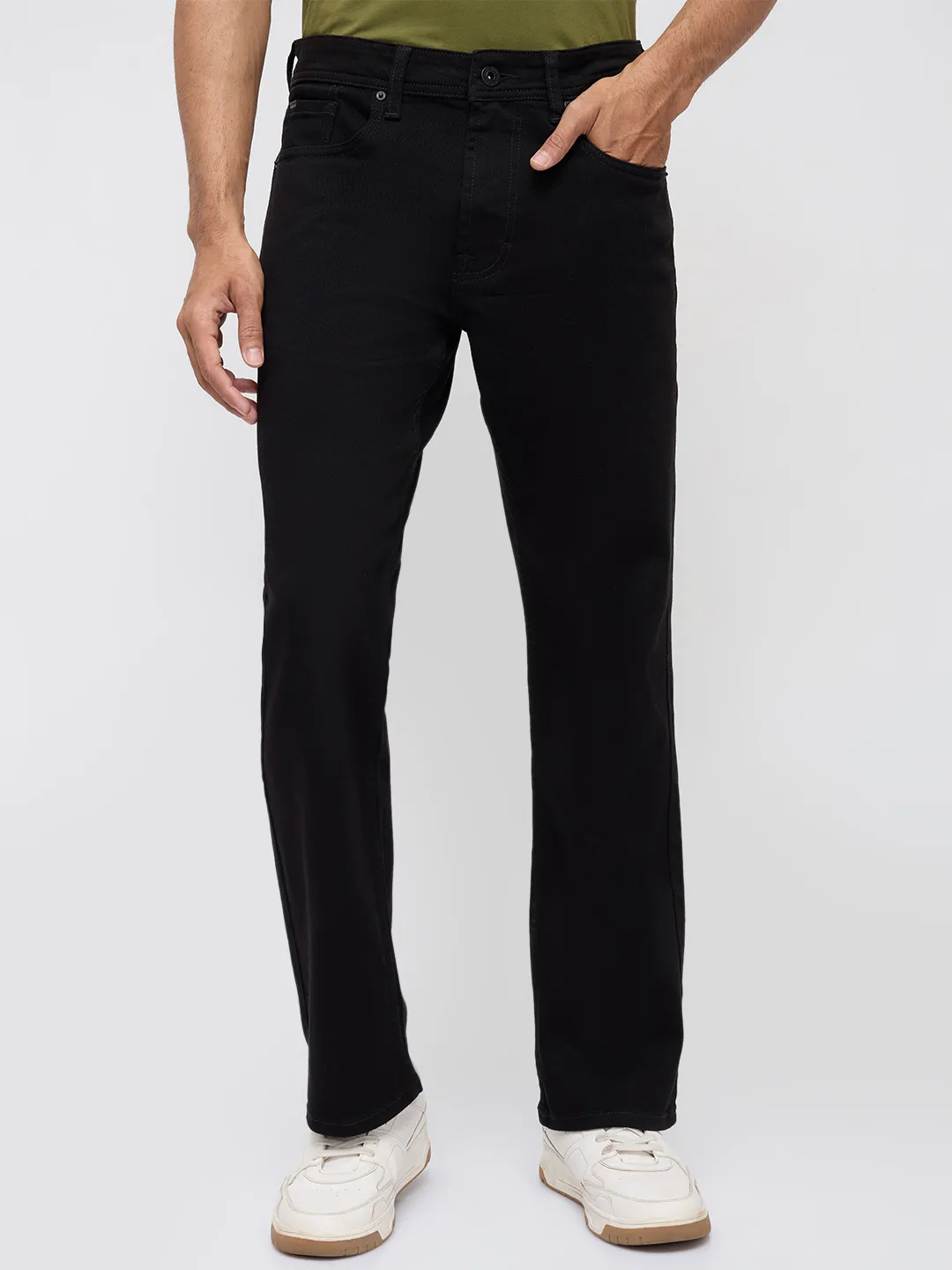 Men Chico Jeans Relaxed Fit Black Mid Rise - Image 2
