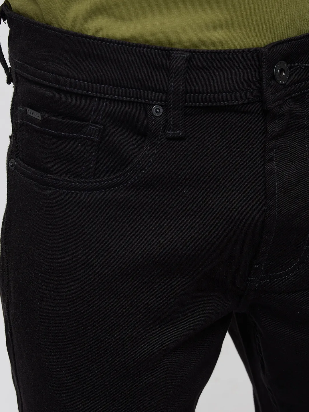 Men Chico Jeans Relaxed Fit Black Mid Rise - Image 6