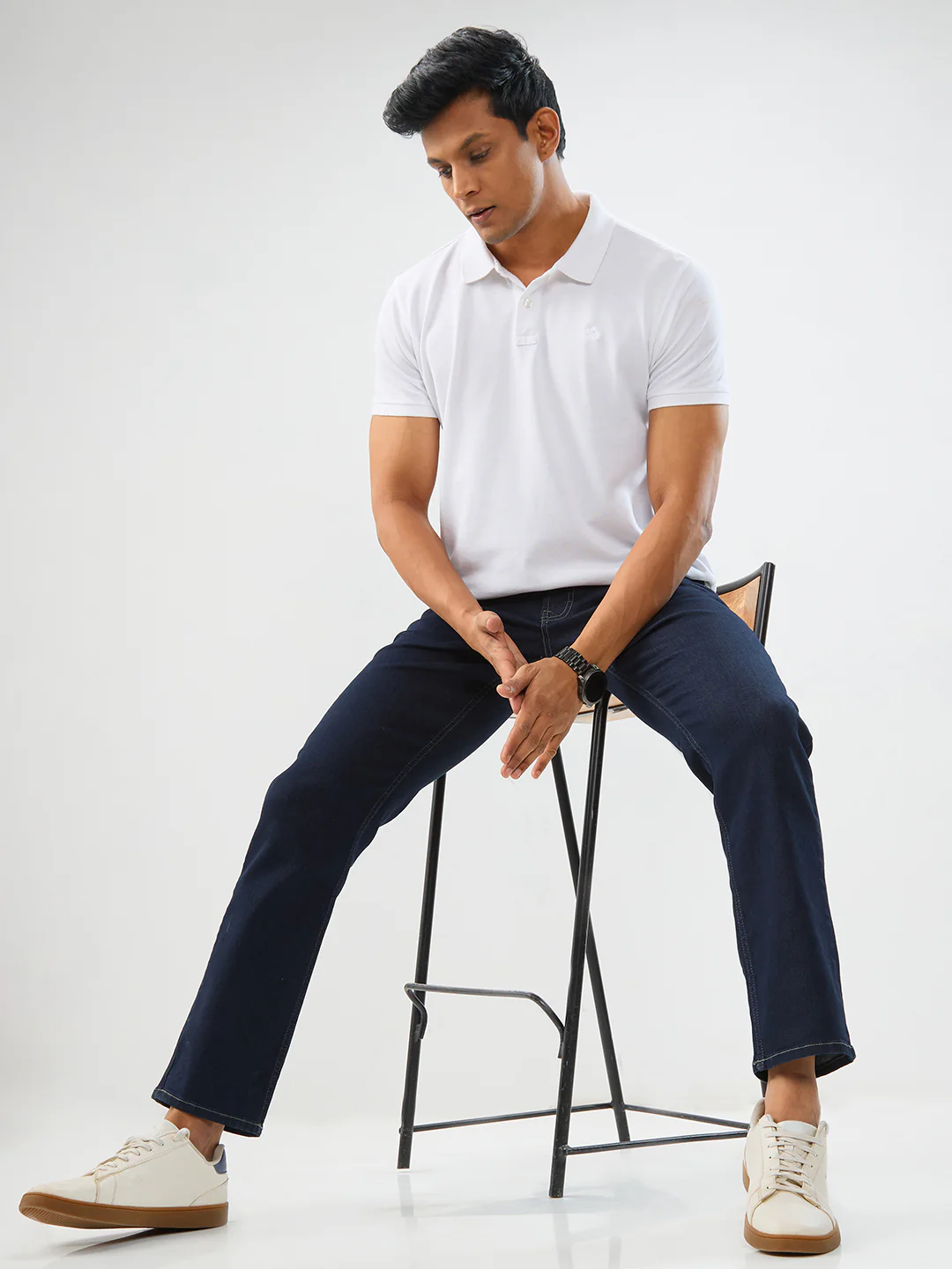 Men Chico Jeans Relaxed Fit Raw Blue Mid Rise - Image 7