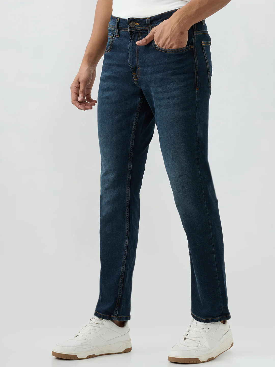 Men Chico Jeans Relaxed Fit Blue Mid Rise - Image 3