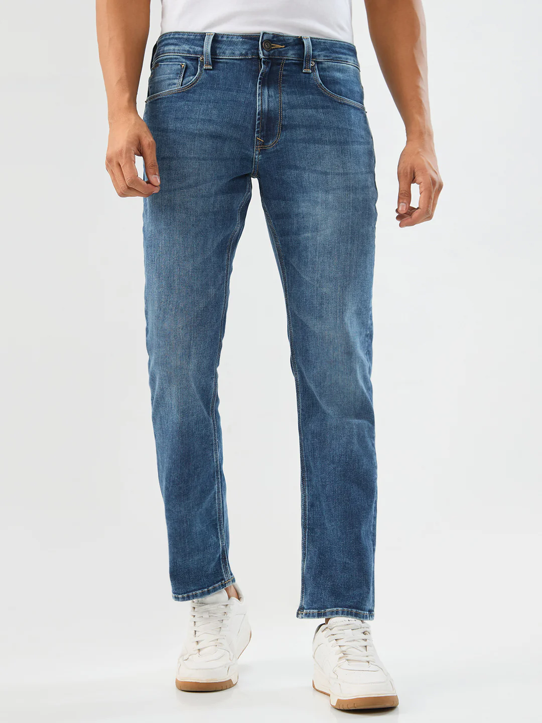 Men Chico Jeans Relaxed Fit Mid Blue Mid Rise