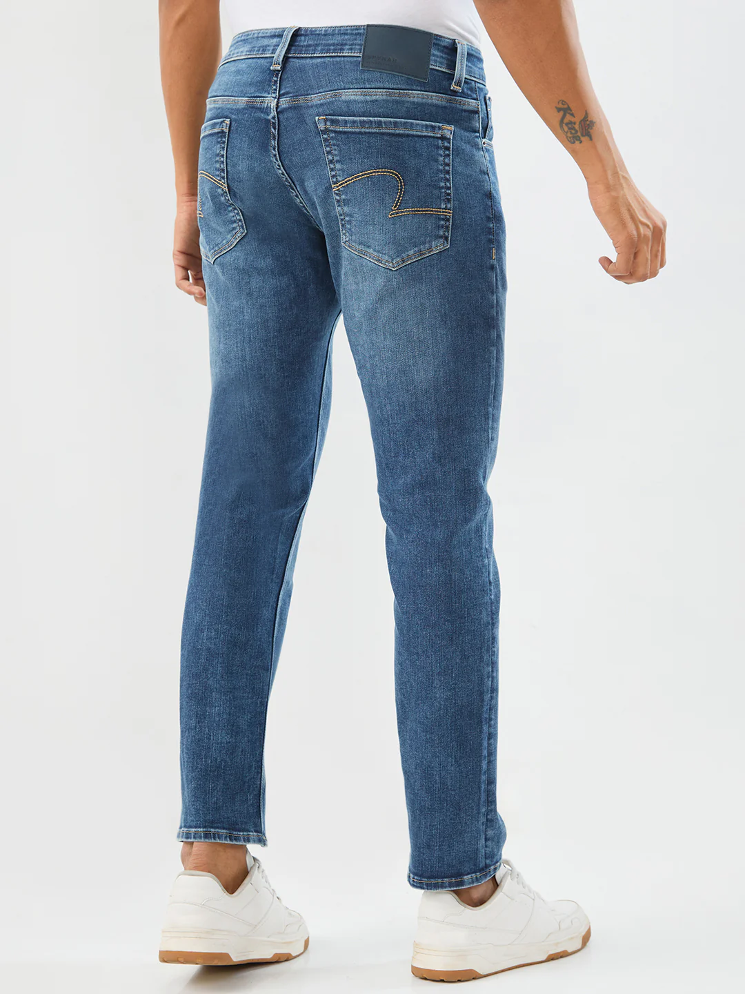 Men Chico Jeans Relaxed Fit Mid Blue Mid Rise - Image 4