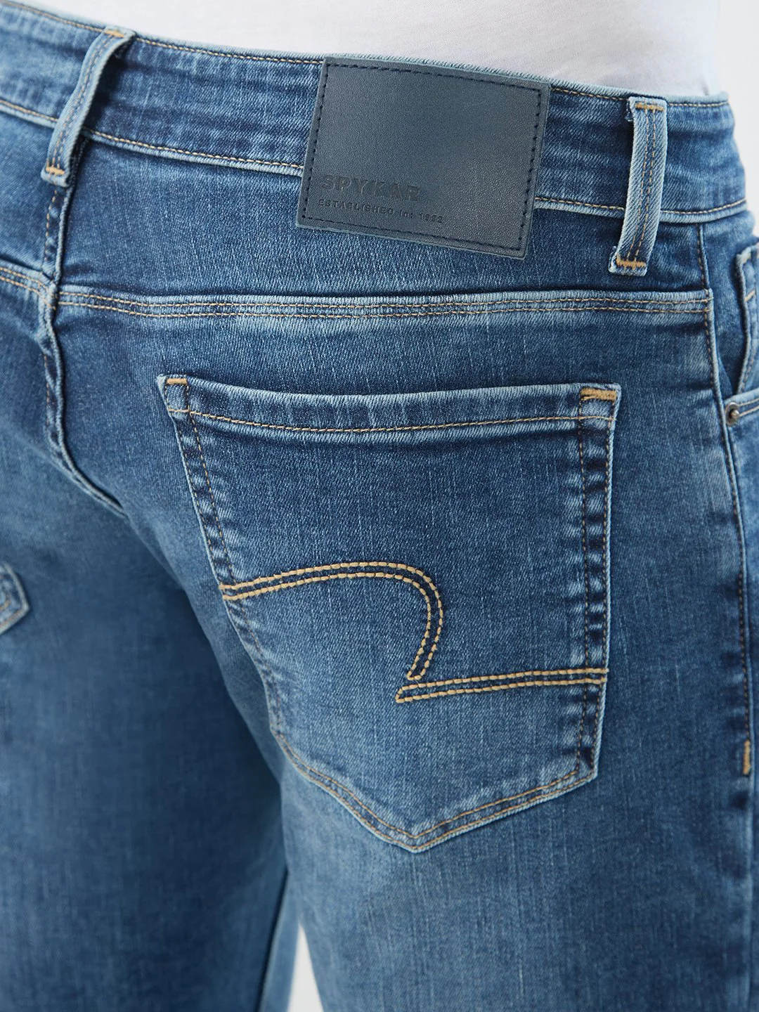 Men Chico Jeans Relaxed Fit Mid Blue Mid Rise - Image 8