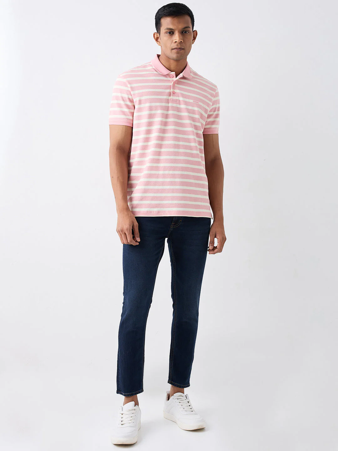 Men Jeans Slim Fit Blue Mid Rise - Image 5