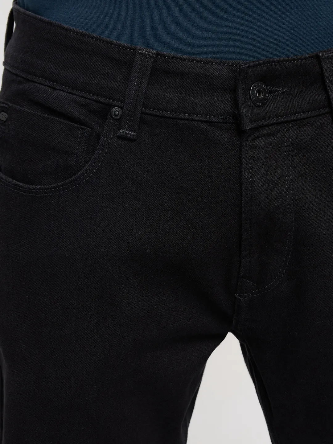 Men Kano Jeans Slim Fit Black Mid Rise - Image 6
