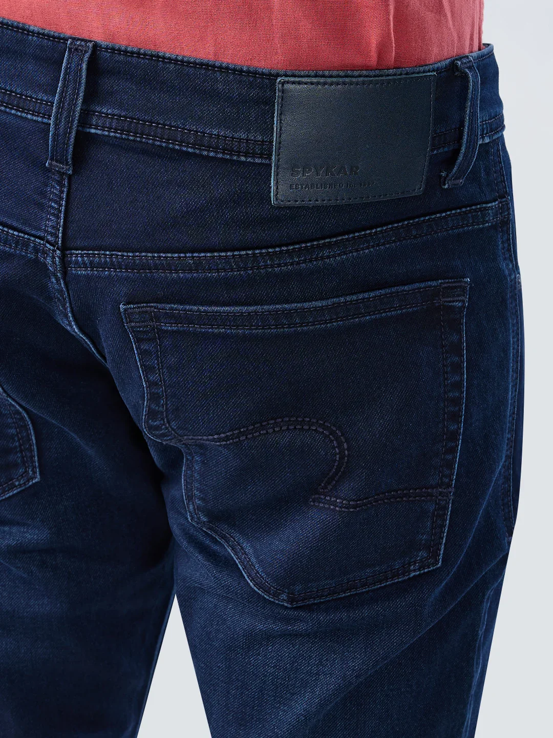 Men Kano Jeans Slim Fit Dark Blue Mid Rise - Image 7