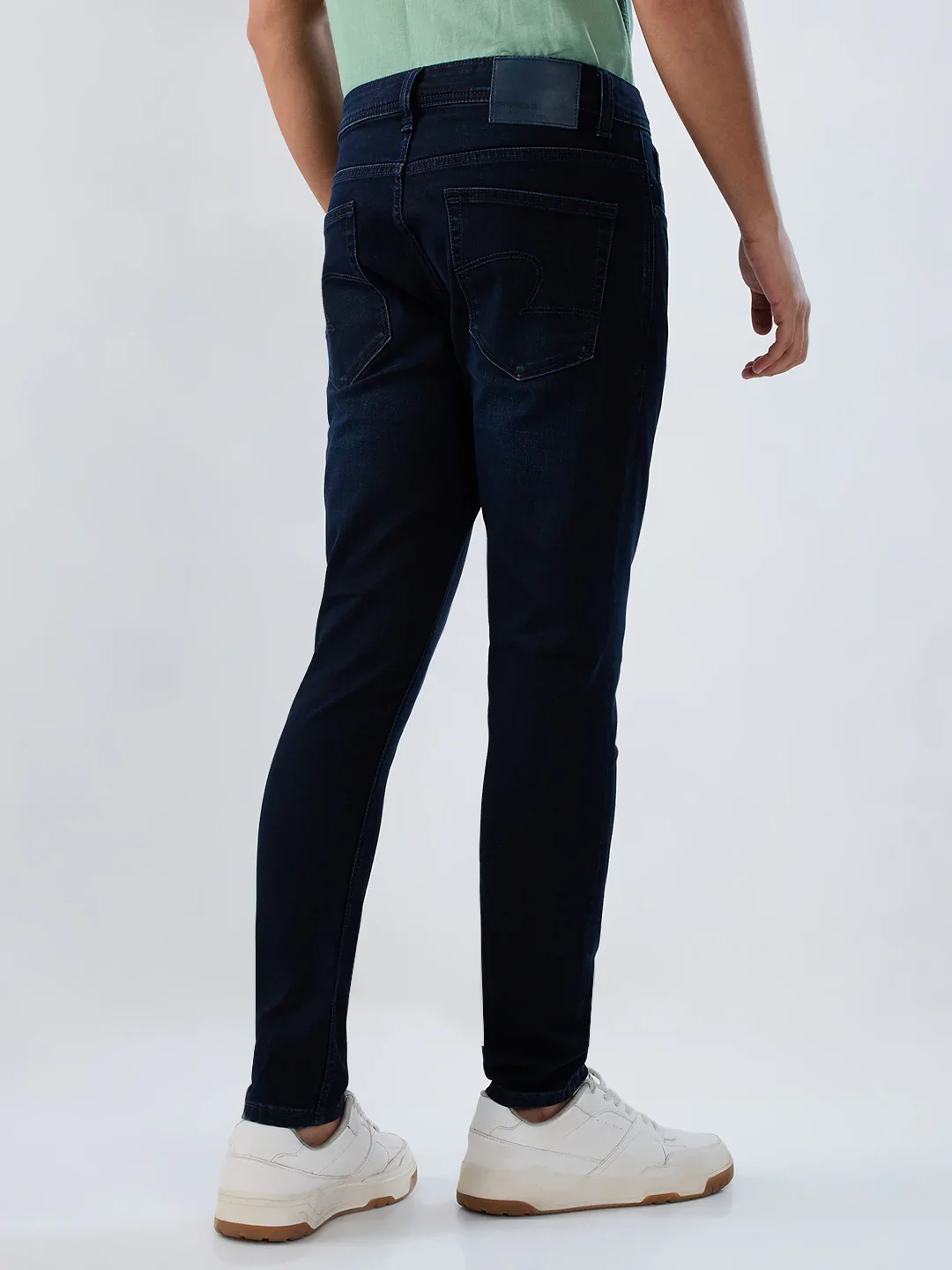 Men Kano Jeans Slim Fit Dark Blue Mid Rise - Image 6
