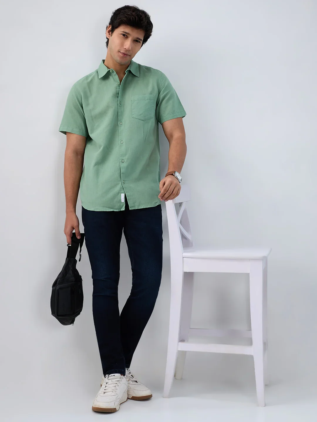 Men Kano Jeans Slim Fit Dark Blue Mid Rise - Image 8