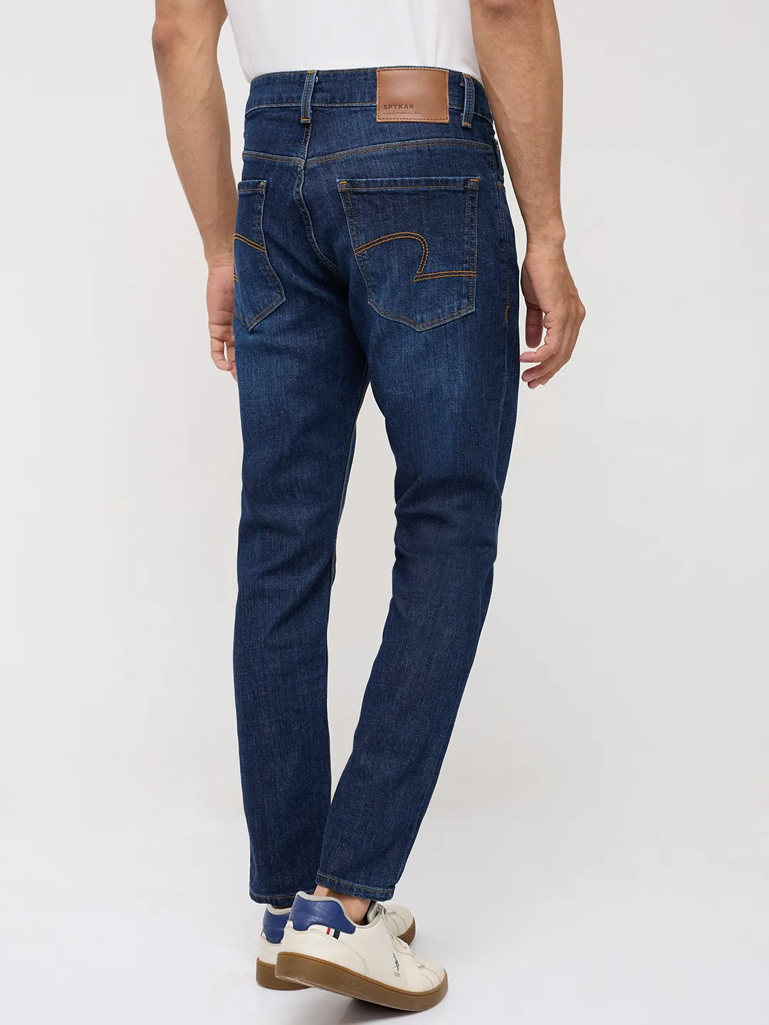 Men Kano Jeans Slim Fit Dark Blue Mid Rise - Image 5