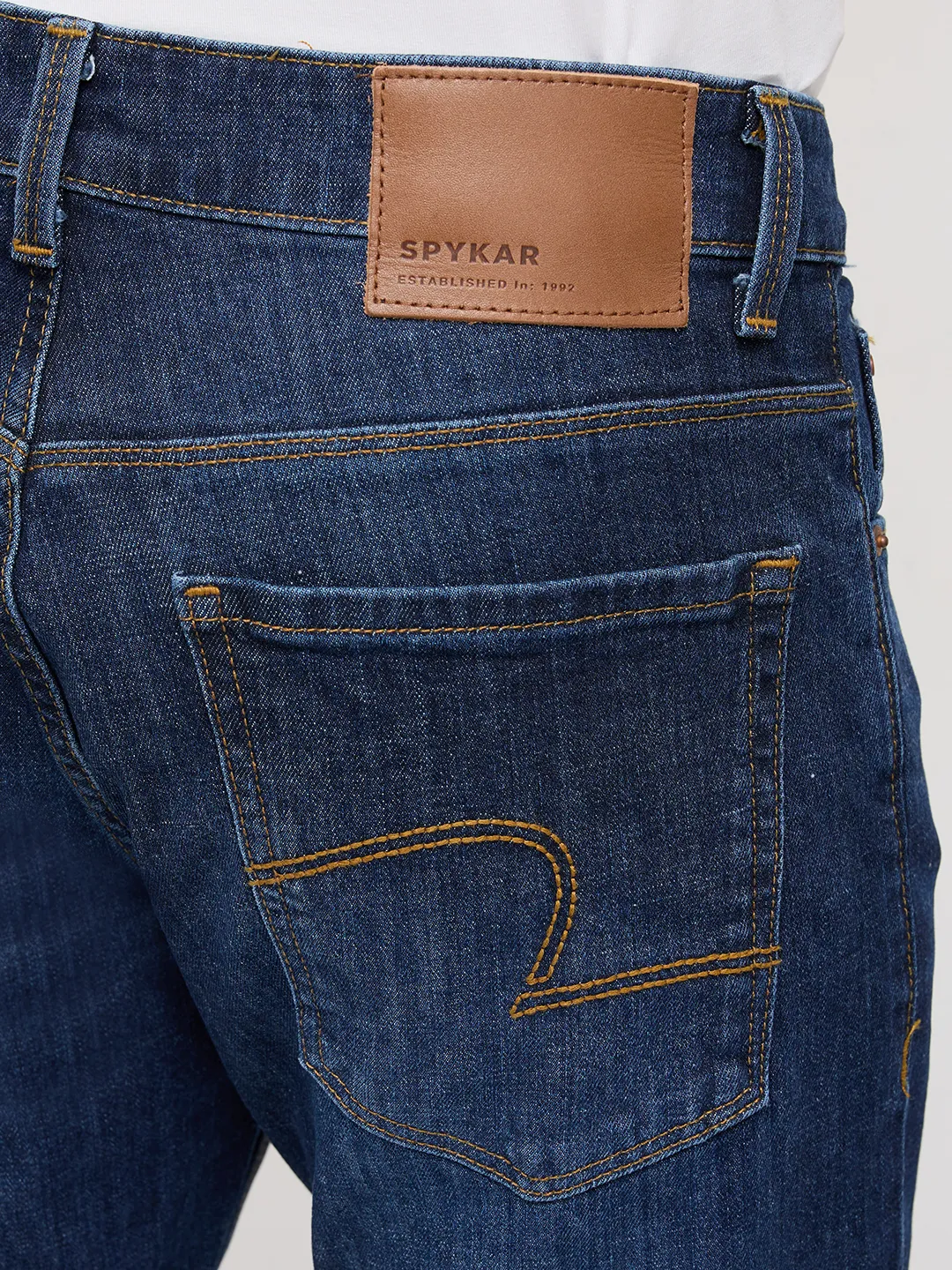 Men Kano Jeans Slim Fit Dark Blue Mid Rise - Image 8