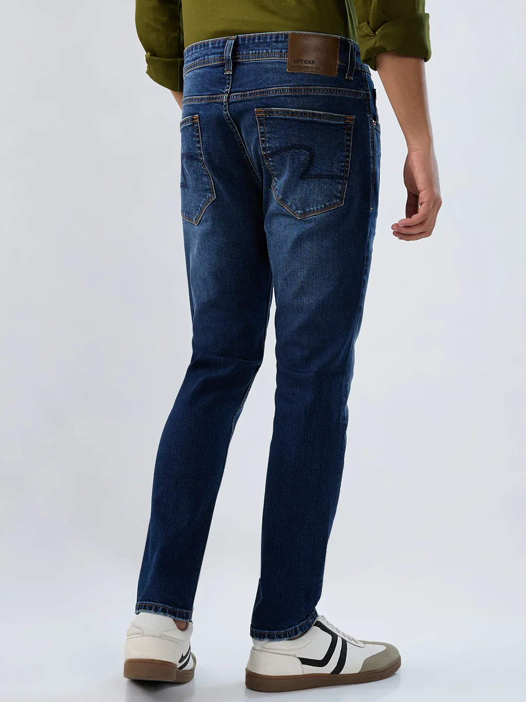 Men Kano Jeans Slim Fit Dark Blue Mid Rise - Image 6