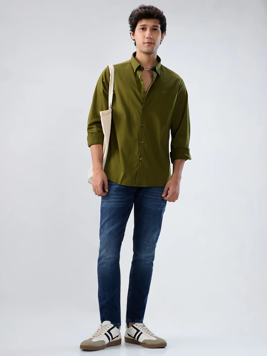 Men Kano Jeans Slim Fit Dark Blue Mid Rise - Image 8