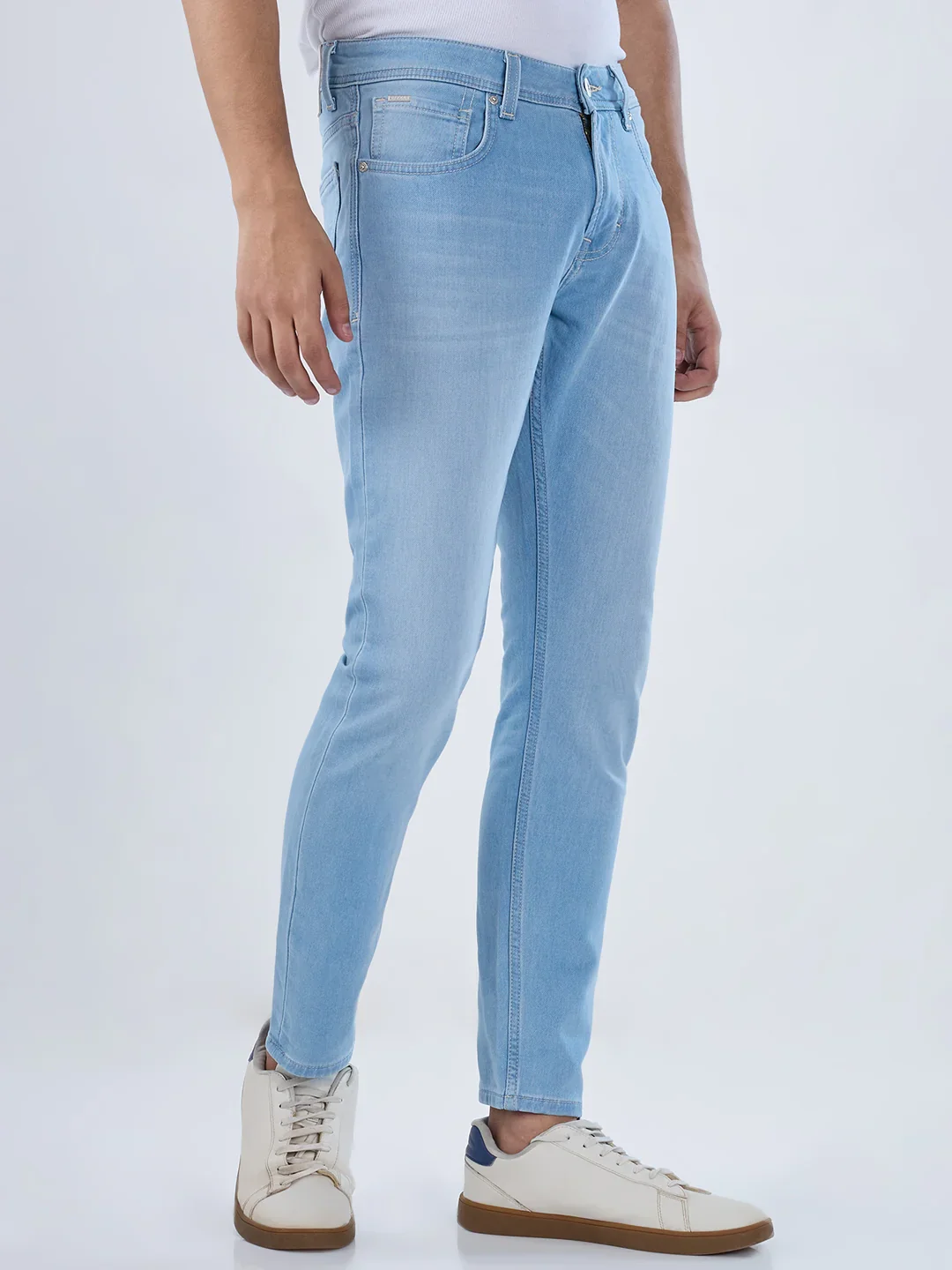 Men Kano Jeans Slim Fit Ice Blue Mid Rise - Image 3