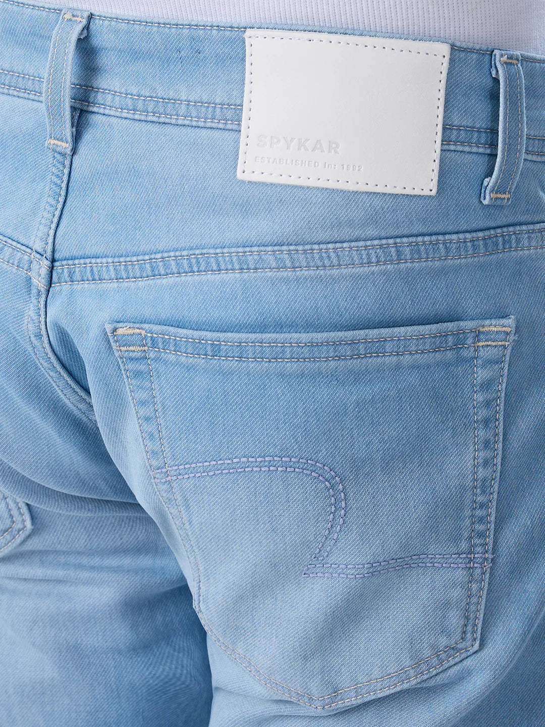 Men Kano Jeans Slim Fit Ice Blue Mid Rise - Image 7