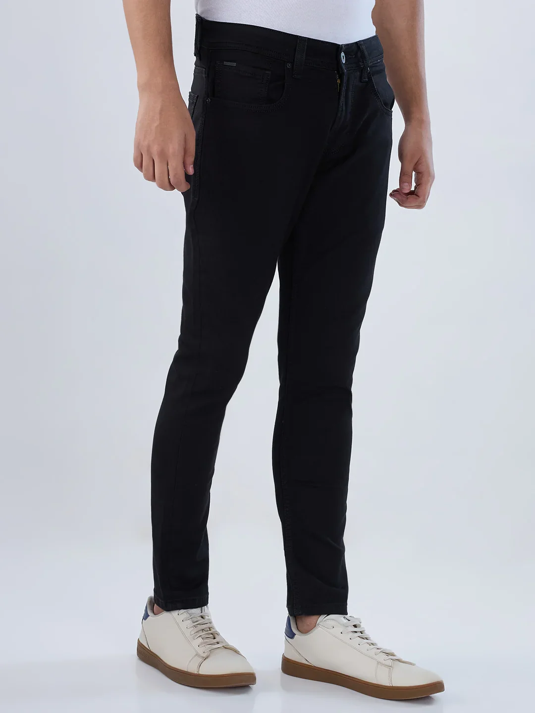 Men Kano Jeans Slim Fit Black Mid Rise - Image 3