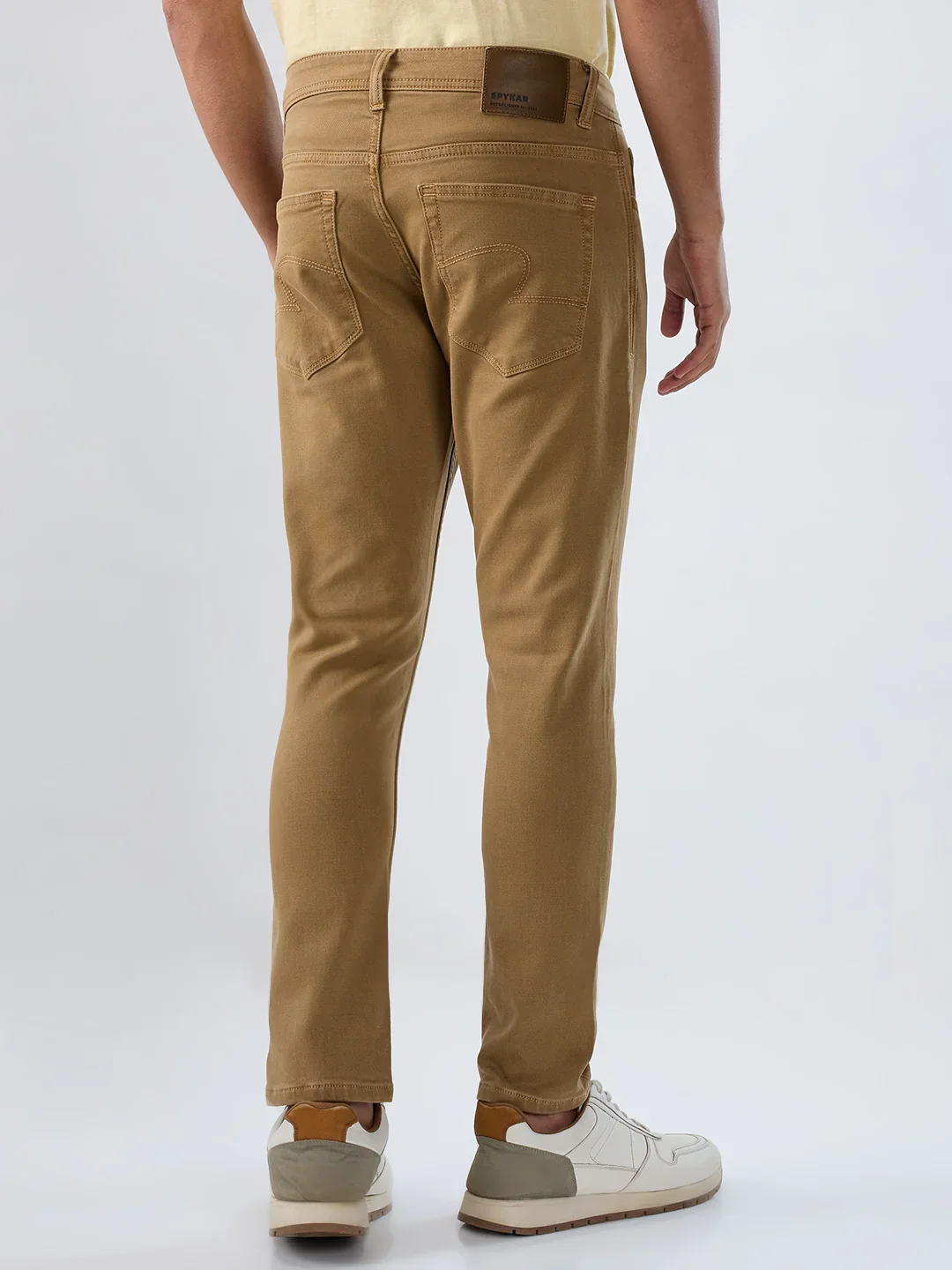 Men Kano Jeans Slim Fit Khaki Mid Rise - Image 5