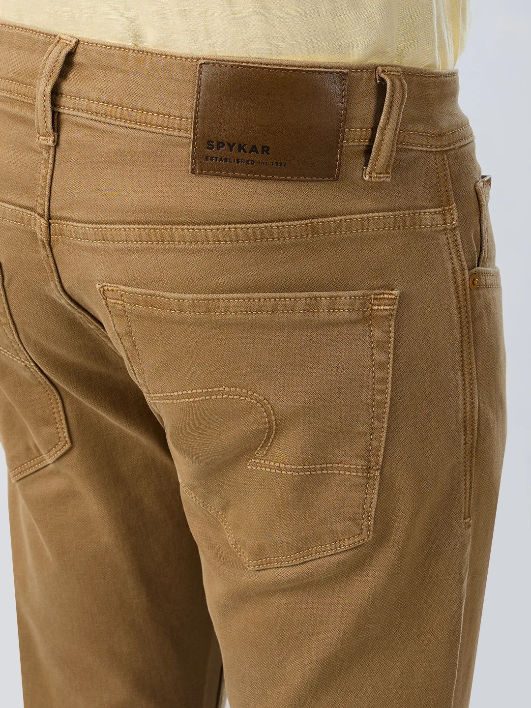 Men Kano Jeans Slim Fit Khaki Mid Rise - Image 7