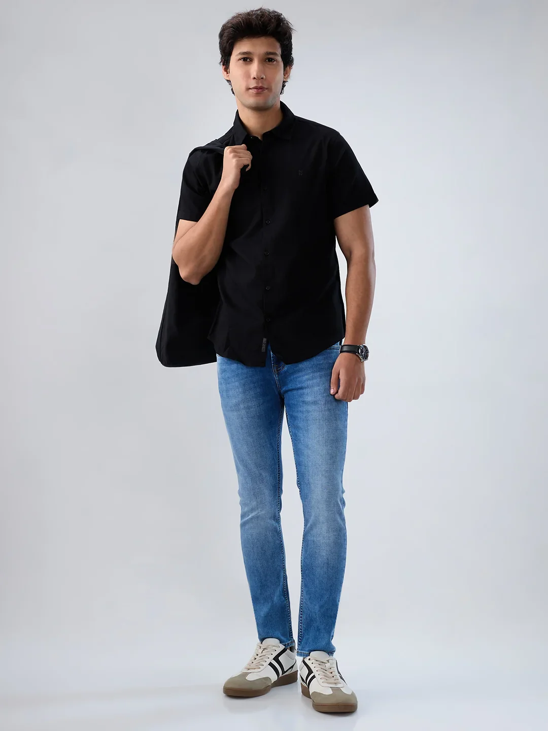 Men Kano Jeans Slim Fit Light Blue Mid Rise - Image 8