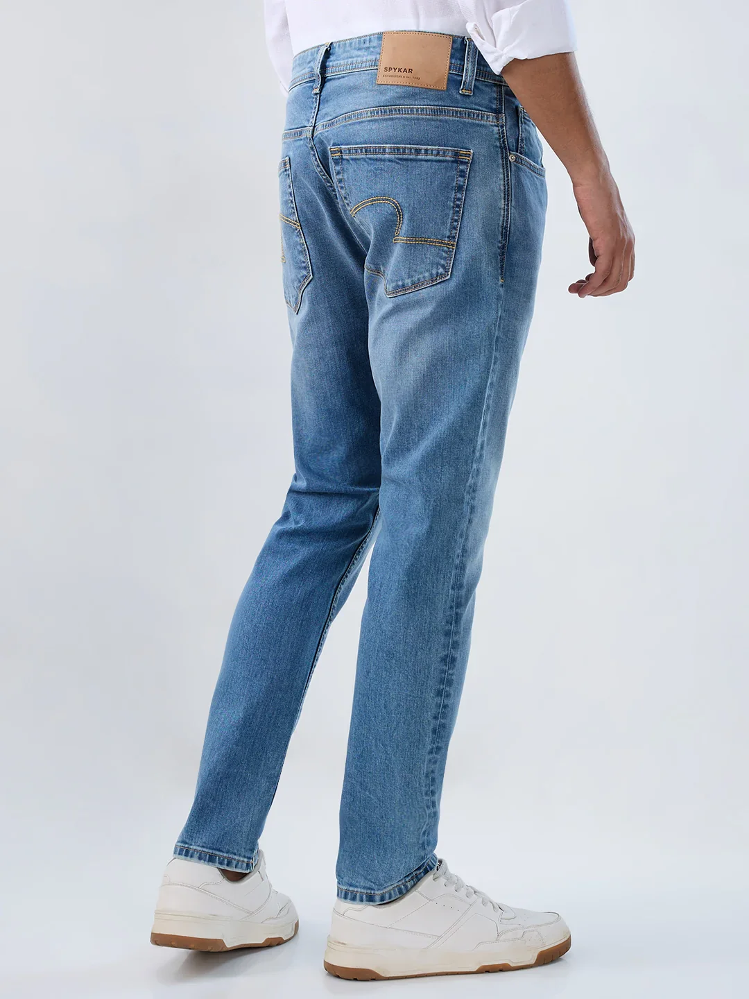 Men Kano Jeans Slim Fit Light Blue Mid Rise - Image 5