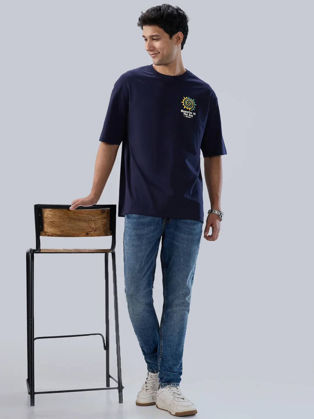 Men Kano Jeans Slim Fit Mid Blue Mid Rise - Image 7