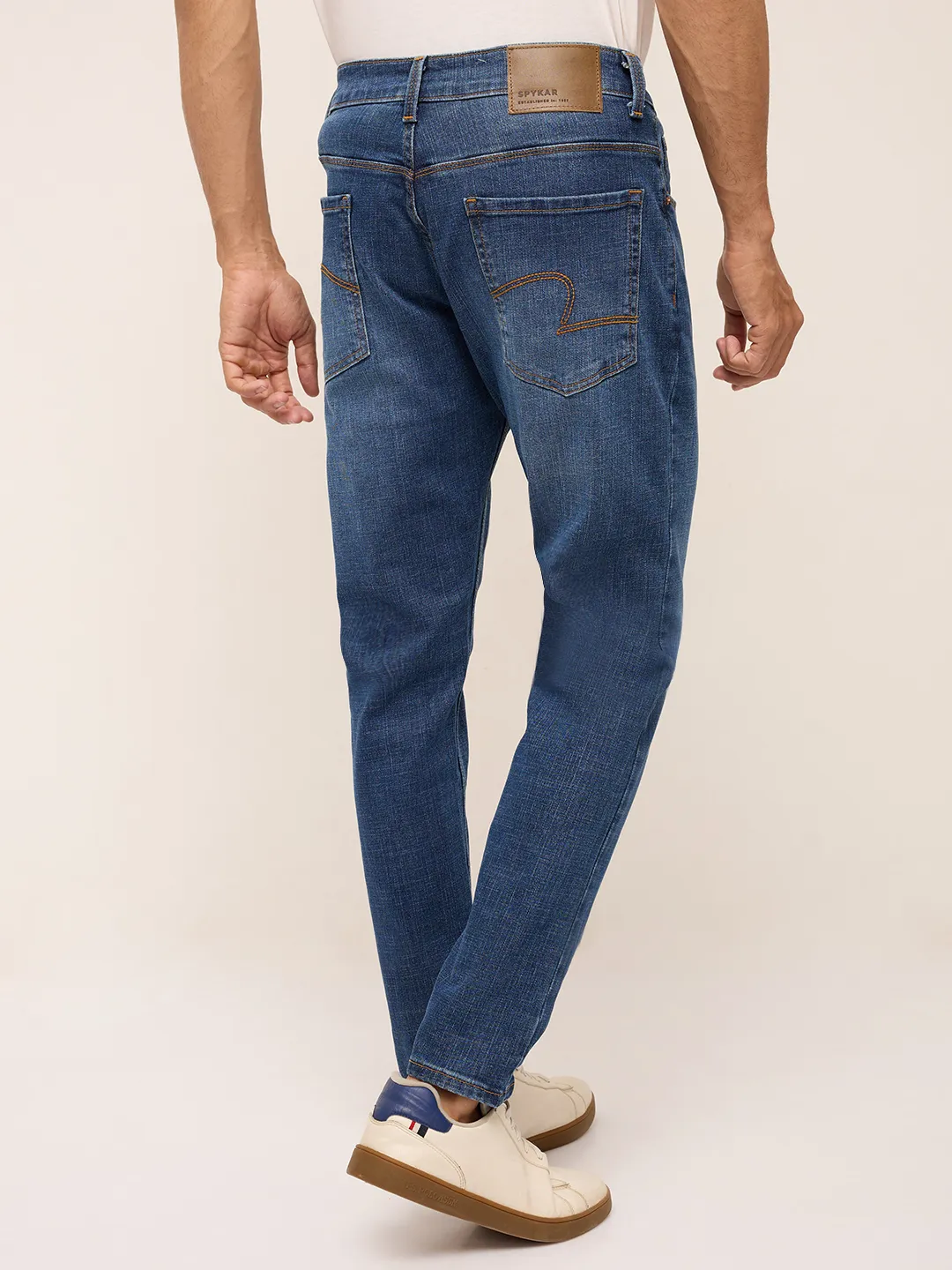 Men Kano Jeans Slim Fit Mid Blue Mid Rise - Image 5