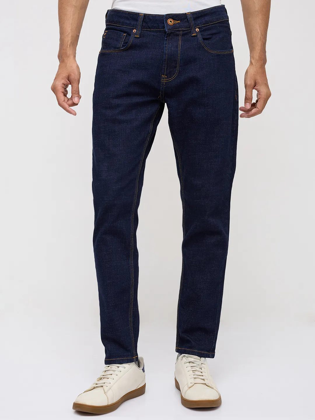 Men Kano Jeans Slim Fit Blue Mid Rise - Image 2