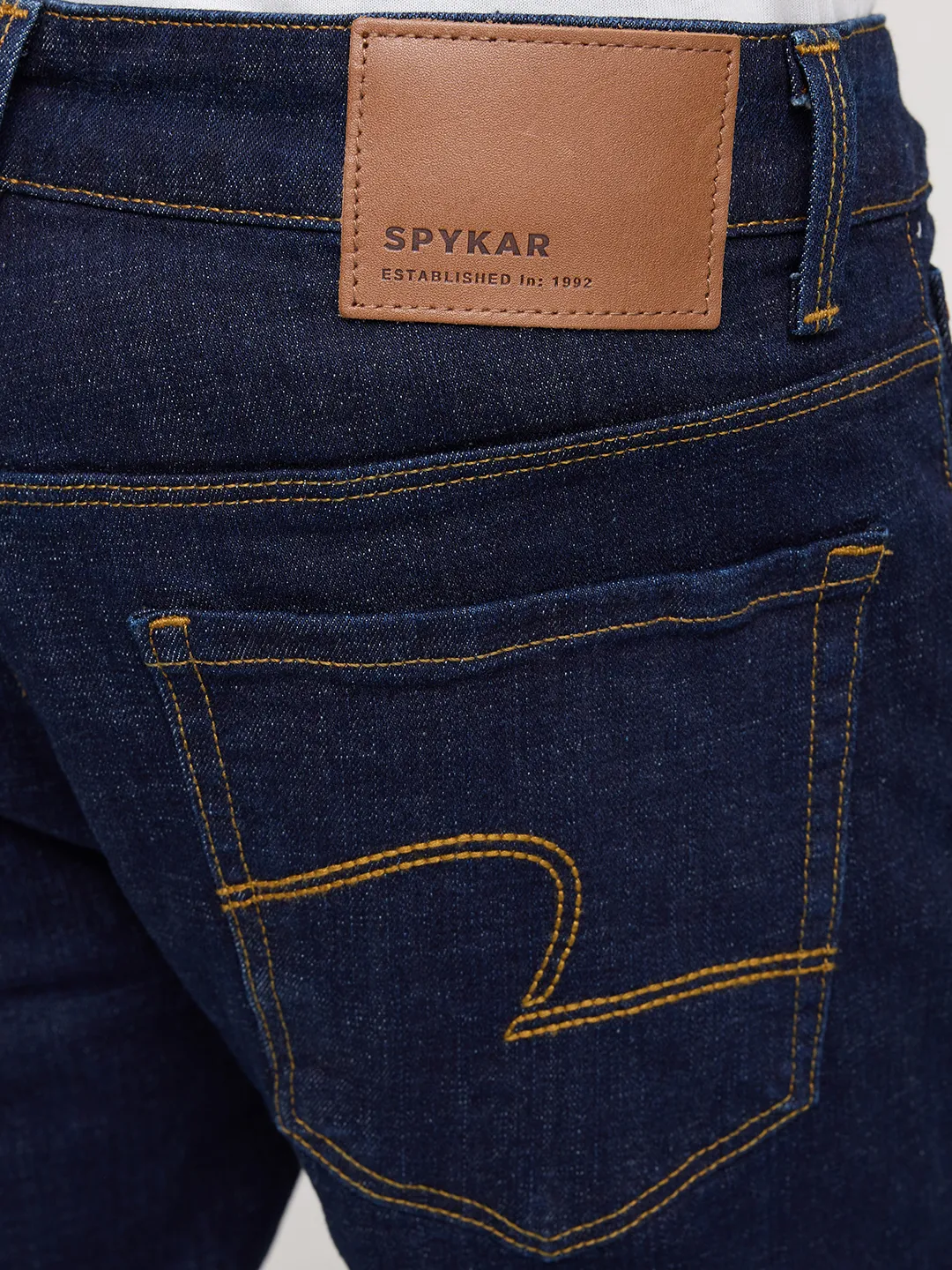 Men Kano Jeans Slim Fit Blue Mid Rise - Image 8