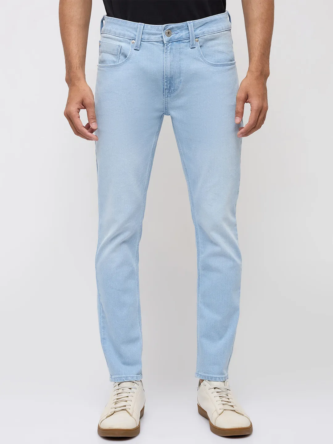 Men Kano Jeans Slim Fit Light Blue Mid Rise - Image 2