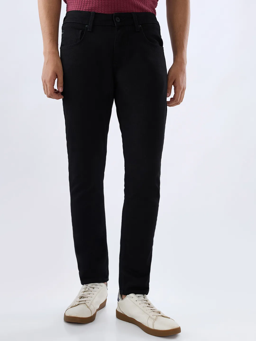 Men Kano Jeans Slim Fit Black Mid Rise - Image 2