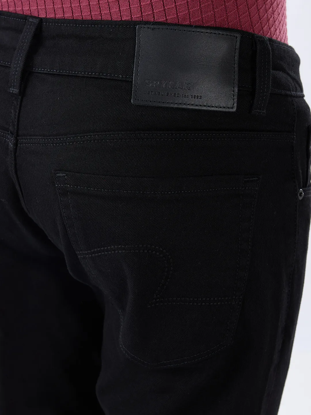 Men Kano Jeans Slim Fit Black Mid Rise - Image 7