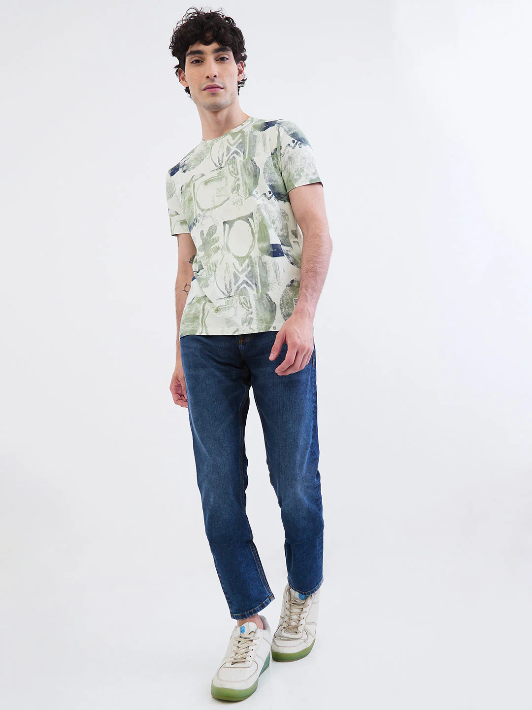 Men Jeans Slim Fit Blue Mid Rise - Image 7