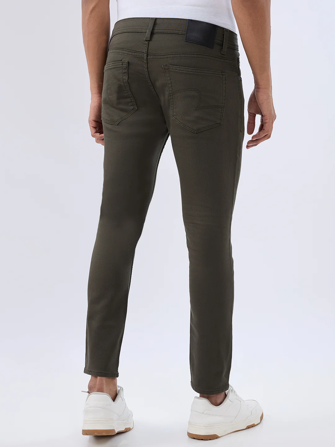 Men Kano Jeans Slim Fit Green Mid Rise - Image 4