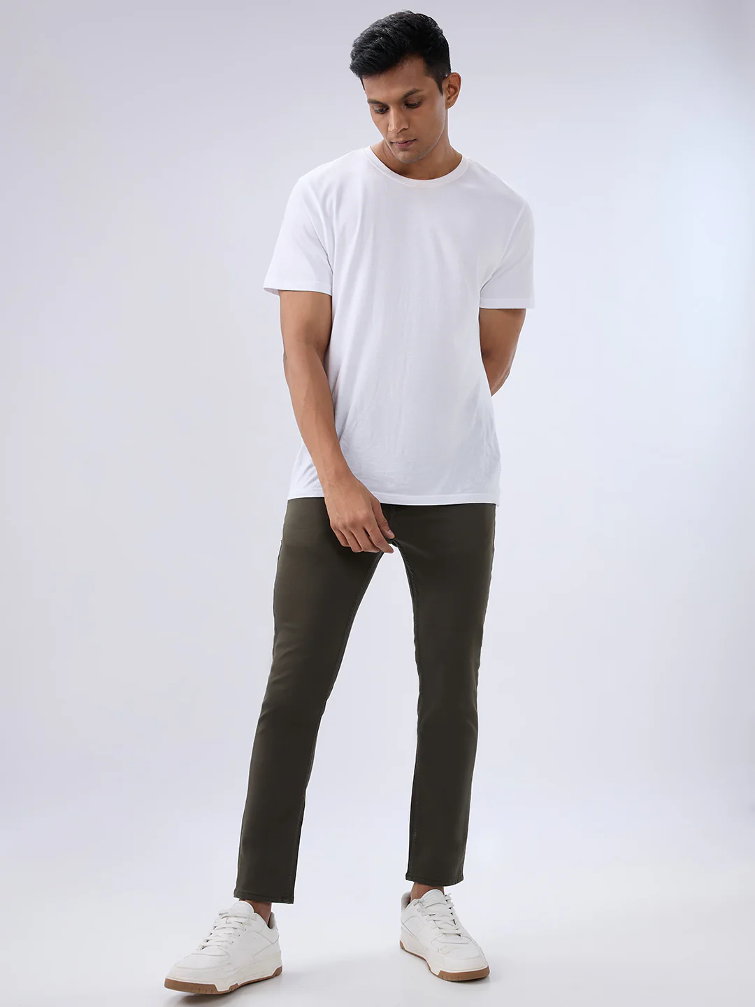 Men Kano Jeans Slim Fit Green Mid Rise - Image 5
