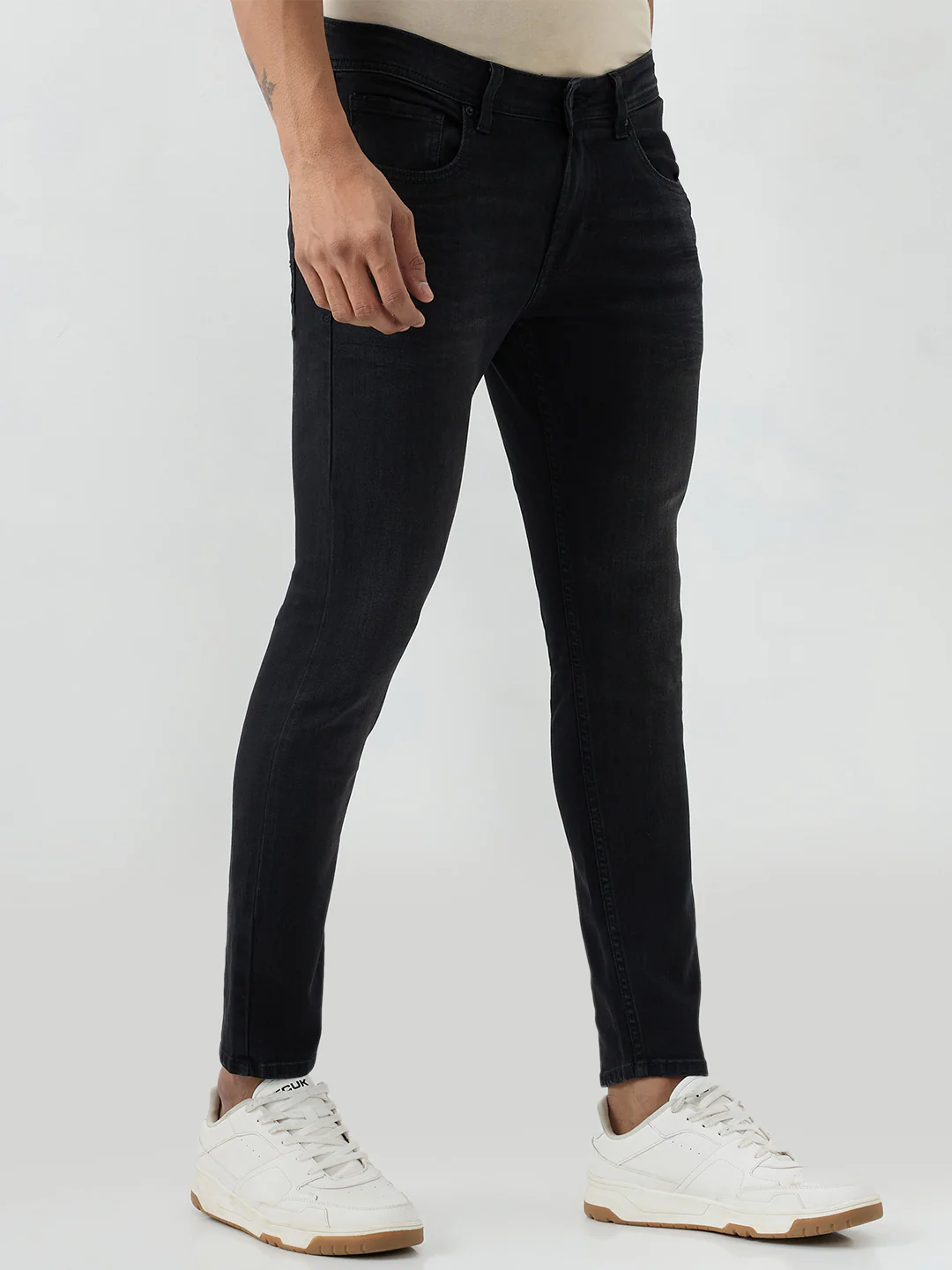 Men Kano Jeans Slim Fit Black Mid Rise - Image 2