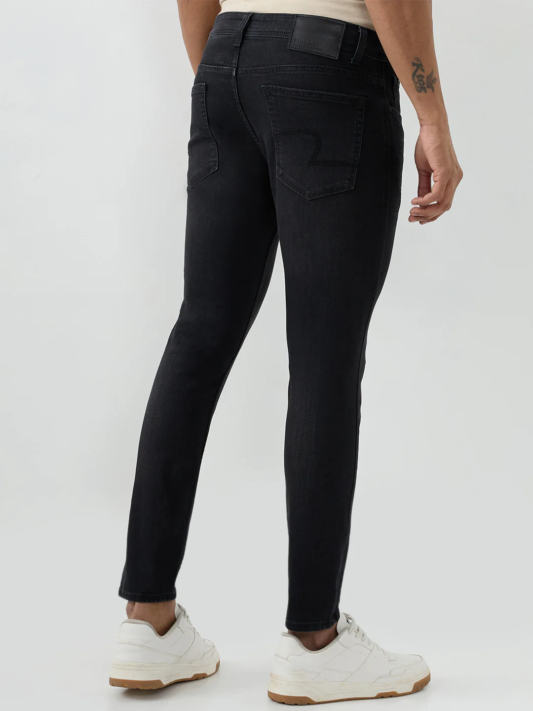 Men Kano Jeans Slim Fit Black Mid Rise - Image 4