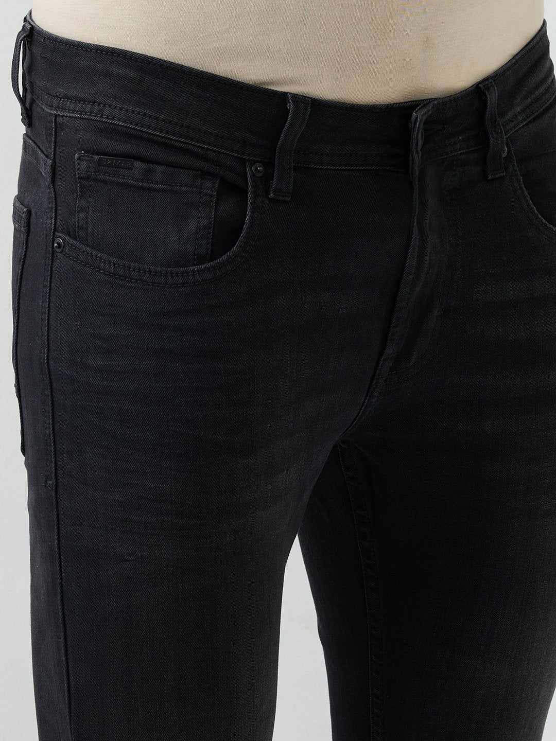 Men Kano Jeans Slim Fit Black Mid Rise - Image 6