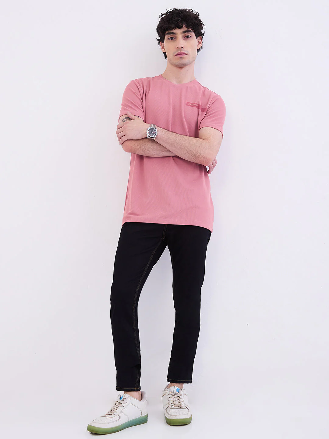 Men Jeans Slim Fit Blue Mid Rise - Image 5
