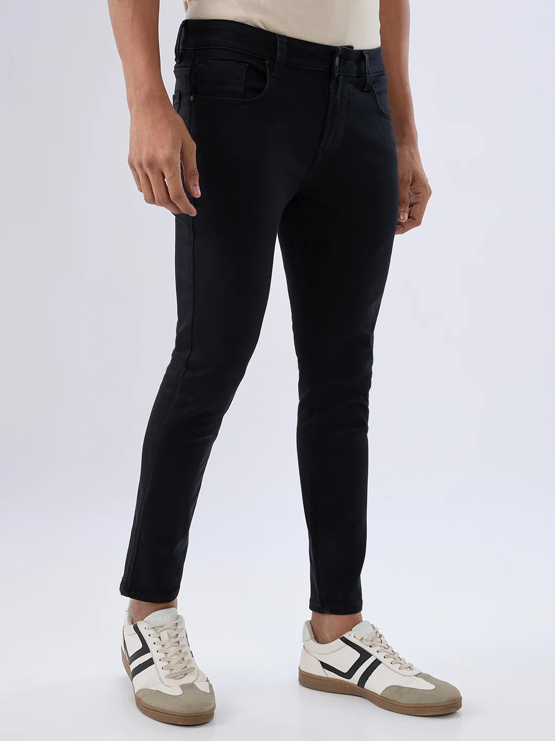 Men Kano Jeans Slim Fit Black Mid Rise - Image 2