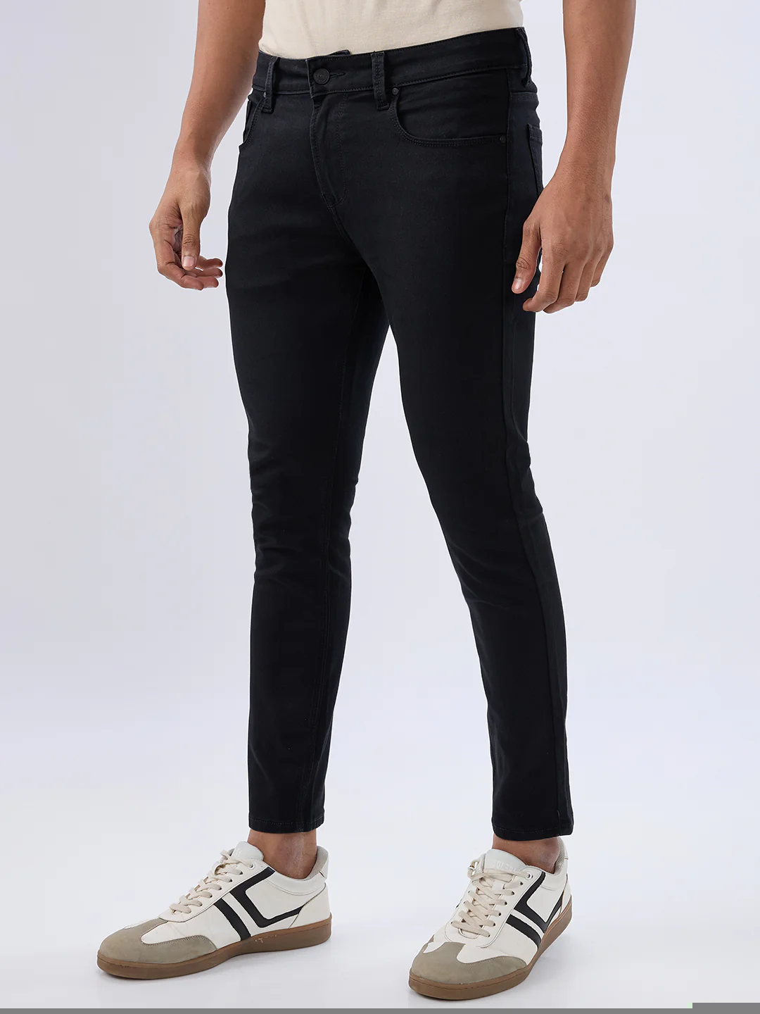 Men Kano Jeans Slim Fit Black Mid Rise - Image 3