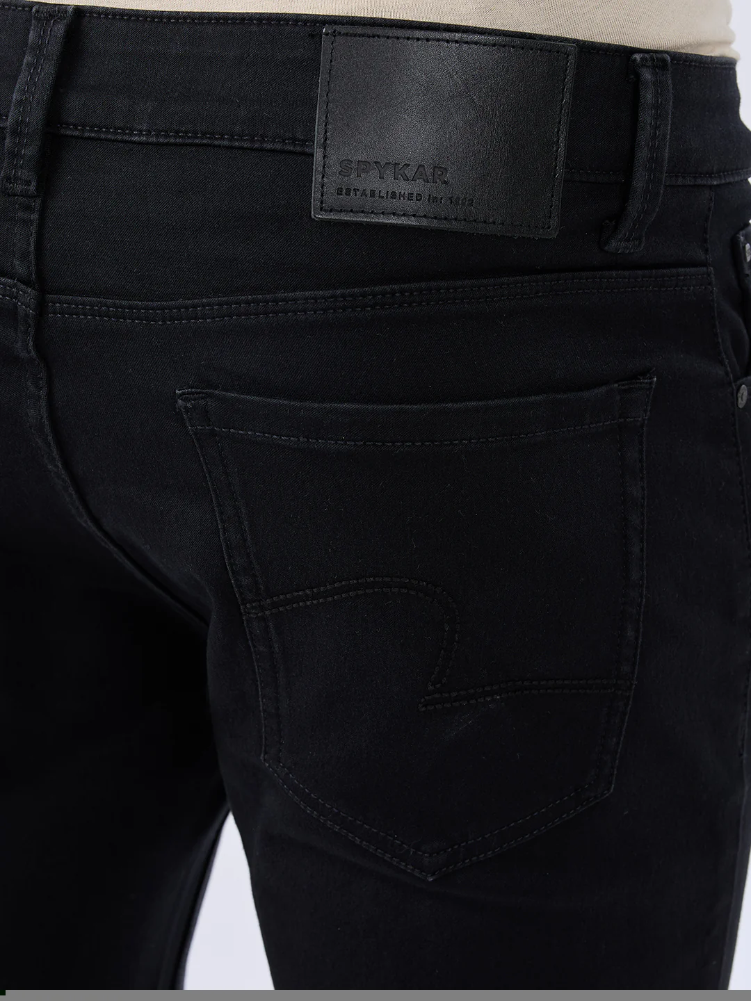 Men Kano Jeans Slim Fit Black Mid Rise - Image 8