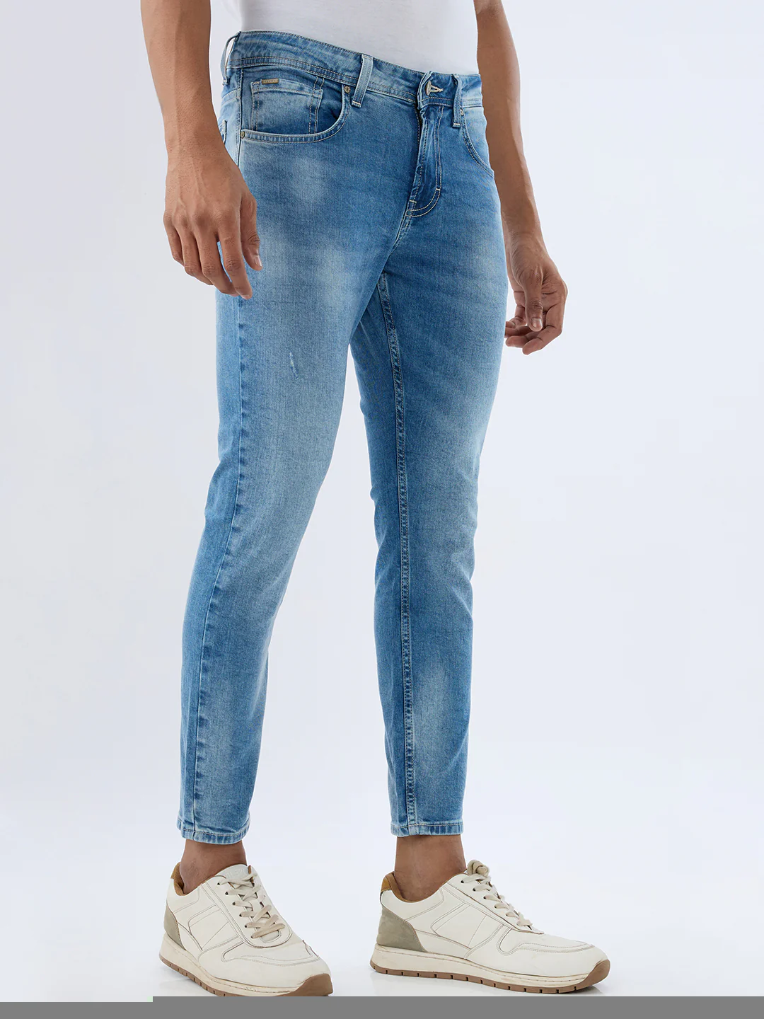 Men Kano Jeans Slim Fit Blue Mid Rise - Image 2